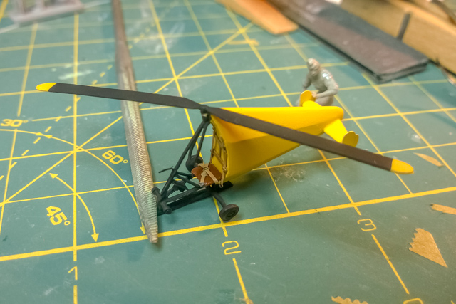 Hafner Rotachute model under construction