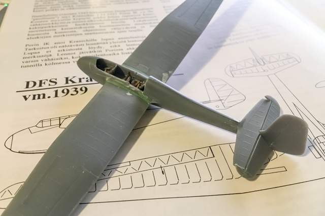 Kranich wing roots sanded